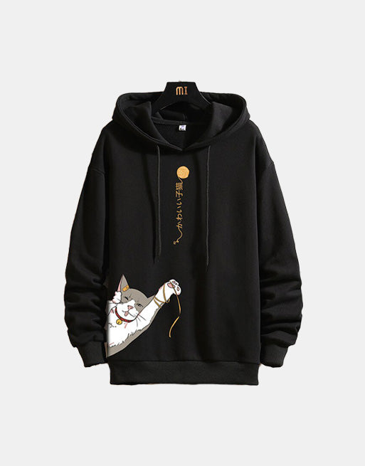 Lucky Chinese Cat Hoodie ,  - Streetwear Hoodie - Slick Street