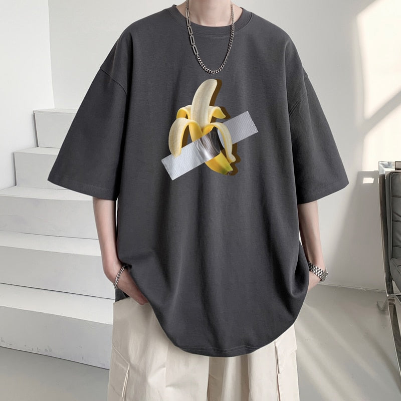 Sticky Peeling Banana Graphic T-Shirt ,  - Streetwear T-Shirt - Slick Street