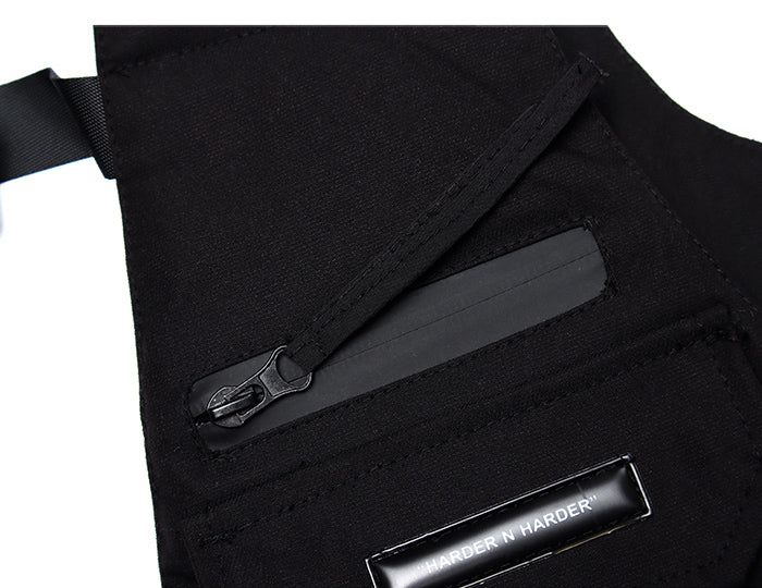 Techwear LOCKNLOAD Black Vest ,  - Streetwear  - Slick Street