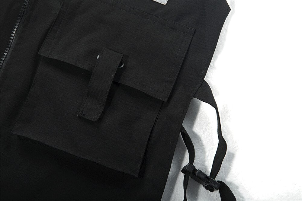 Black V1 Vest ,  - Streetwear Vest - Slick Street