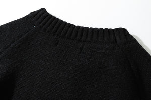 Knitted Vintage Flame Sweater , - Streetwear Sweatshirts - Slick Street
