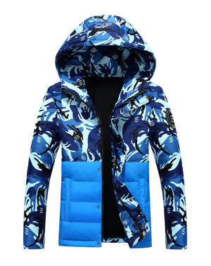 PuniVe Camo Jacket Blue, XS - Streetwear Jacket - Slick Street