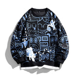 Robotic Mechanism Mode Sweatshirt Black, XS - Streetwear Sweatshirts - Slick Street