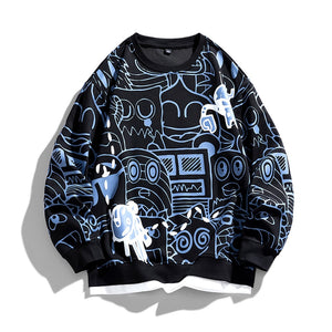 Robotic Mechanism Mode Sweatshirt Black, XS - Streetwear Sweatshirts - Slick Street
