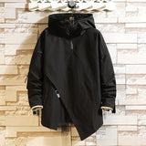 V Cut Jacket Black, XS - Streetwear Jacket - Slick Street
