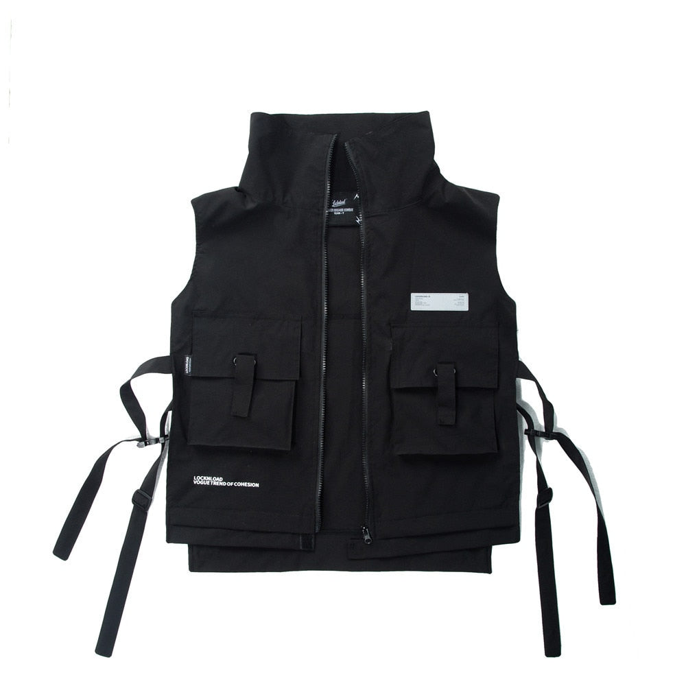 Black V1 Vest ,  - Streetwear Vest - Slick Street