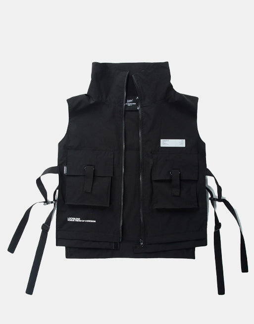 Black V1 Vest ,  - Streetwear Vest - Slick Street