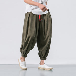 Red String Harem Pants ,  - Streetwear Pants - Slick Street