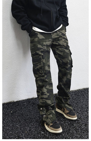 AM23 Straight Camo Cargo Pants ,  - Streetwear Cargo Pants - Slick Street