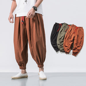 Red String Harem Pants ,  - Streetwear Pants - Slick Street
