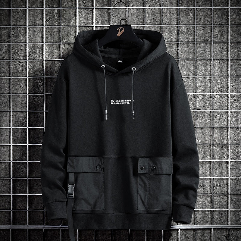 Square B1 Hoodie Black, XS - Streetwear Hoodie - Slick Street