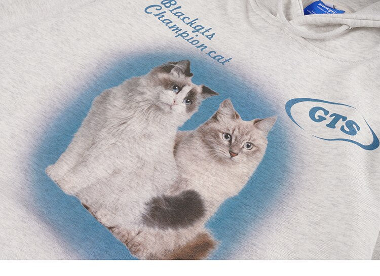 Champion Cat Graphic Hoodie ,  - Streetwear Hoodie - Slick Street