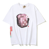 Skull Dice Loose-Fit T-Shirt White, XS - Streetwear T-Shirts - Slick Street
