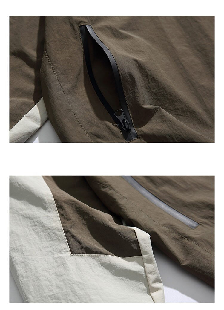 Two Tone Windbreaker Jacket ,  - Streetwear Jacket - Slick Street