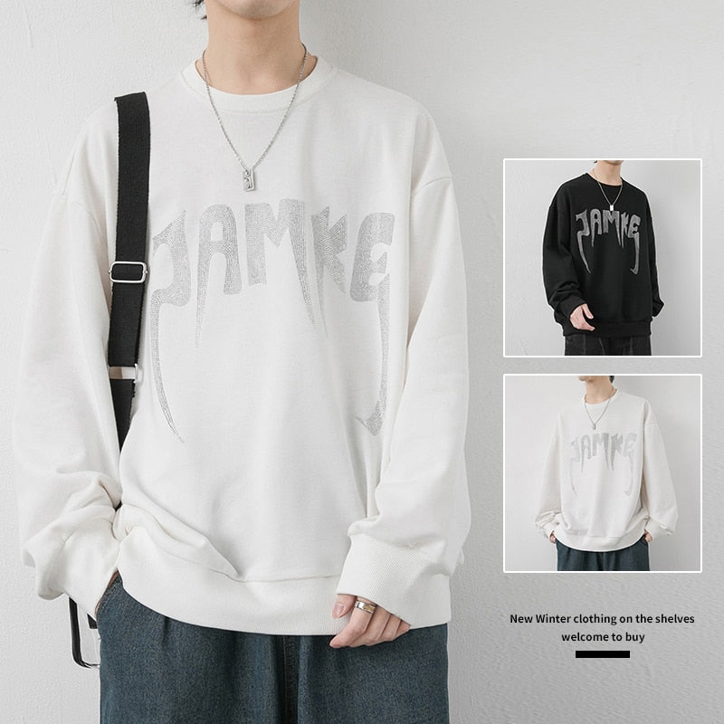 Retro JAMKE Printed Sweatshirt , - Streetwear Sweatshirts - Slick Street