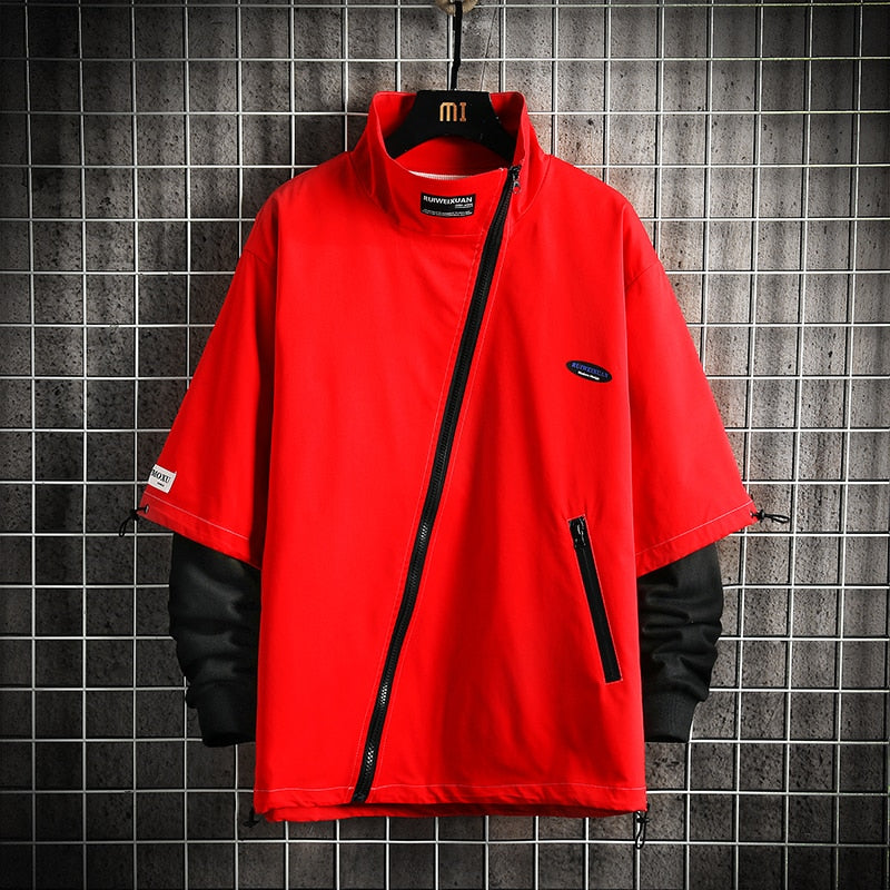 Kongji Jacket Red, XS - Streetwear Jacket - Slick Street