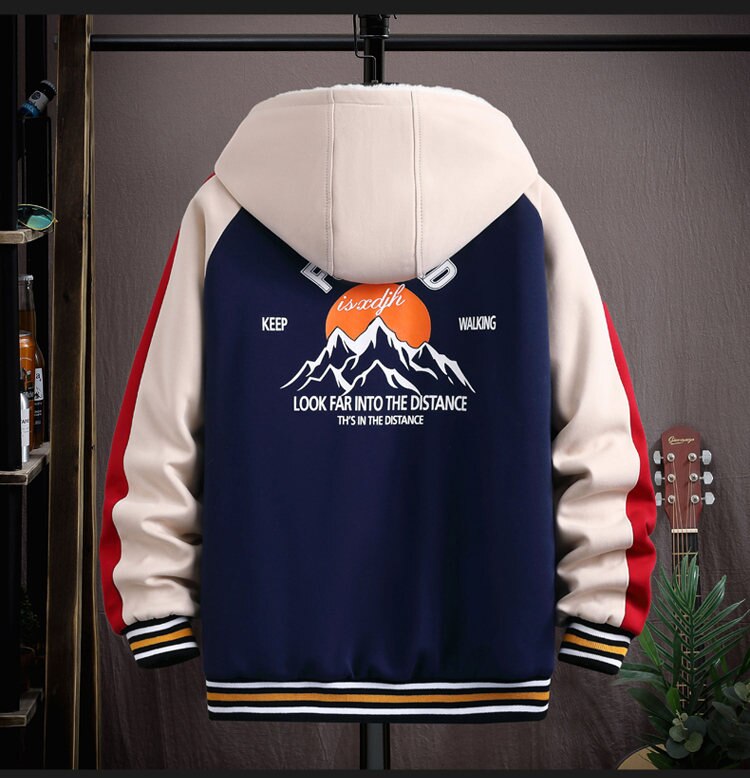 XDJH Hooded Varsity Jacket ,  - Streetwear Jacket - Slick Street