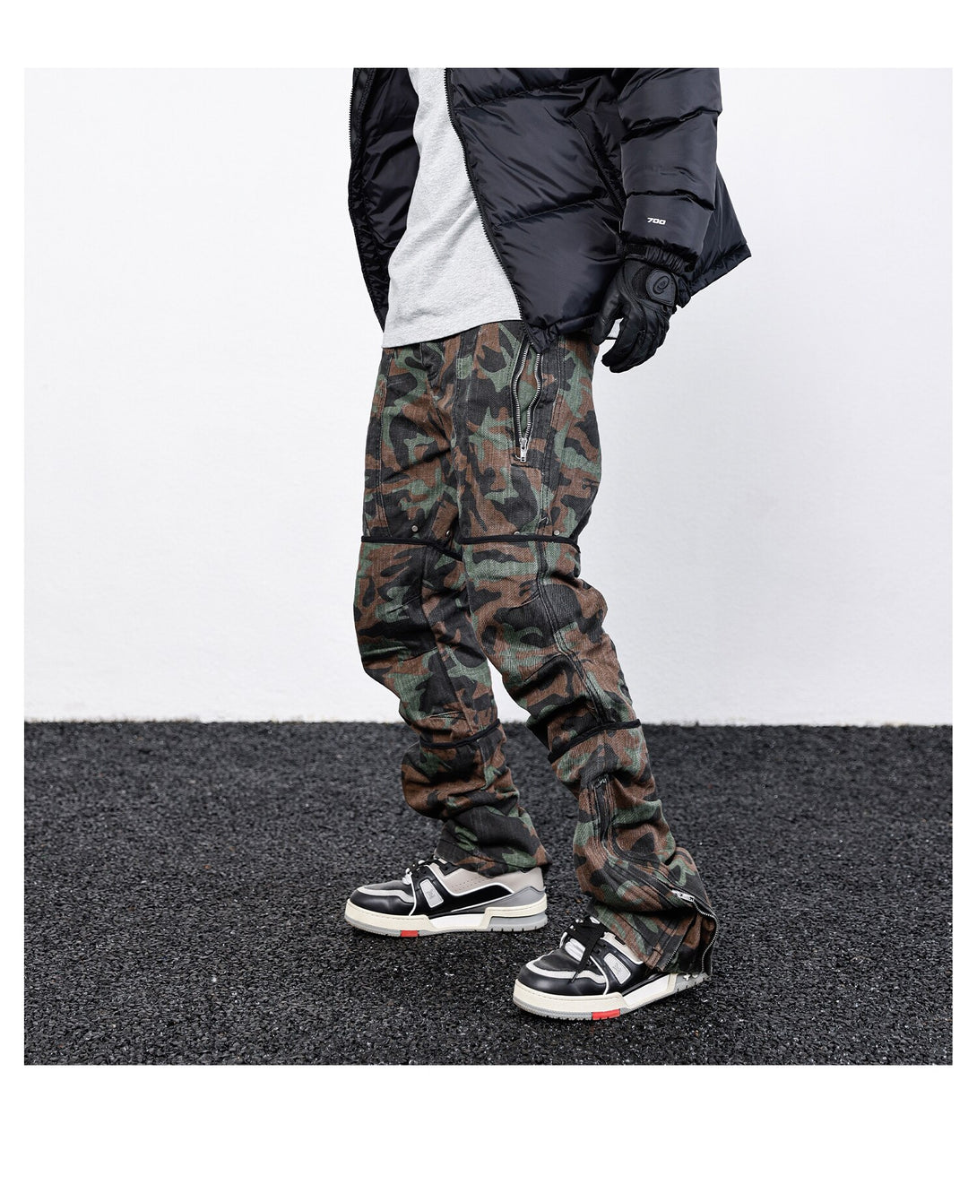 Camo R1 Full Length Pants ,  - Streetwear Pants - Slick Street