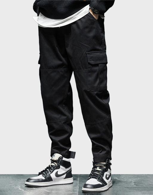 P2 Cargo Pants with Velcro Straps ,  - Streetwear Cargo Pants - Slick Street