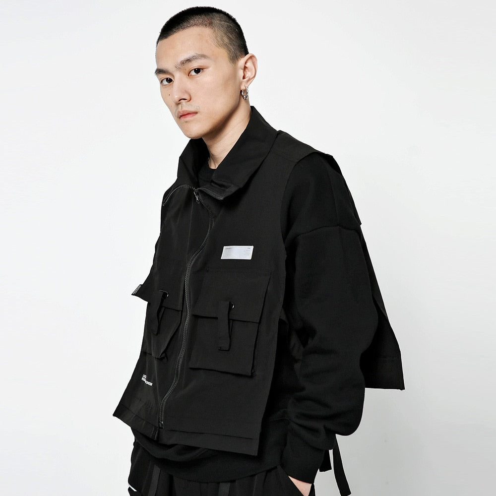 Black V1 Vest ,  - Streetwear Vest - Slick Street