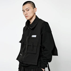 Black V1 Vest ,  - Streetwear Vest - Slick Street