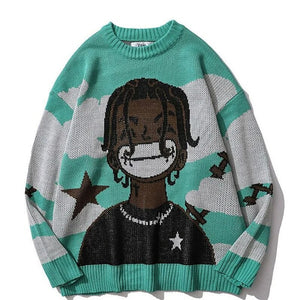 Anime Rapper Sweater , - Streetwear Sweatshirts - Slick Street