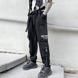 WER12 Cargo Pants XS, Black - Streetwear Pant - Slick Street