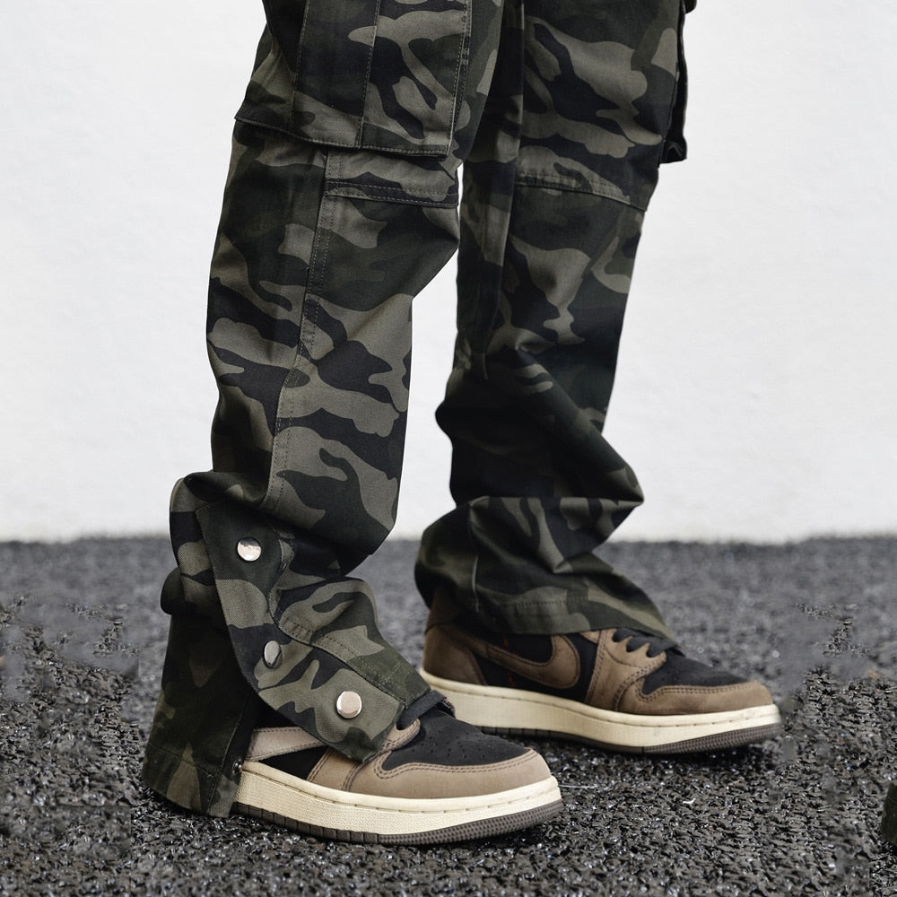 AM23 Straight Camo Cargo Pants ,  - Streetwear Cargo Pants - Slick Street