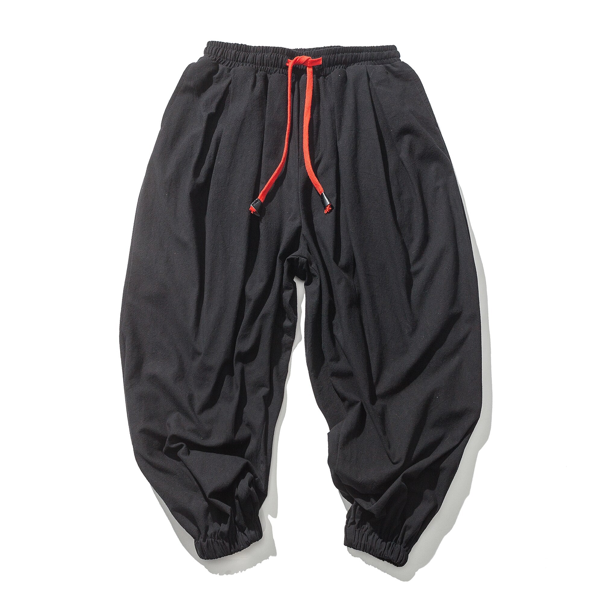 Red String Harem Pants ,  - Streetwear Pants - Slick Street
