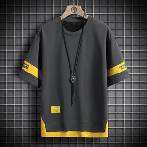 EPSOOG YPY Color Contrast T-Shirt Gray, XS - Streetwear T-Shirts - Slick Street