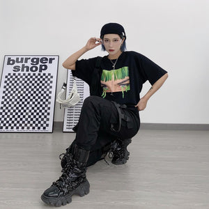 Dark Ribbons Cargo Pants ,  - Streetwear Cargo Pants - Slick Street