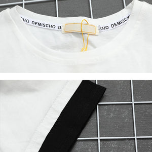 DEMISCHO Double Layered T-Shirt , - Streetwear T-Shirts - Slick Street