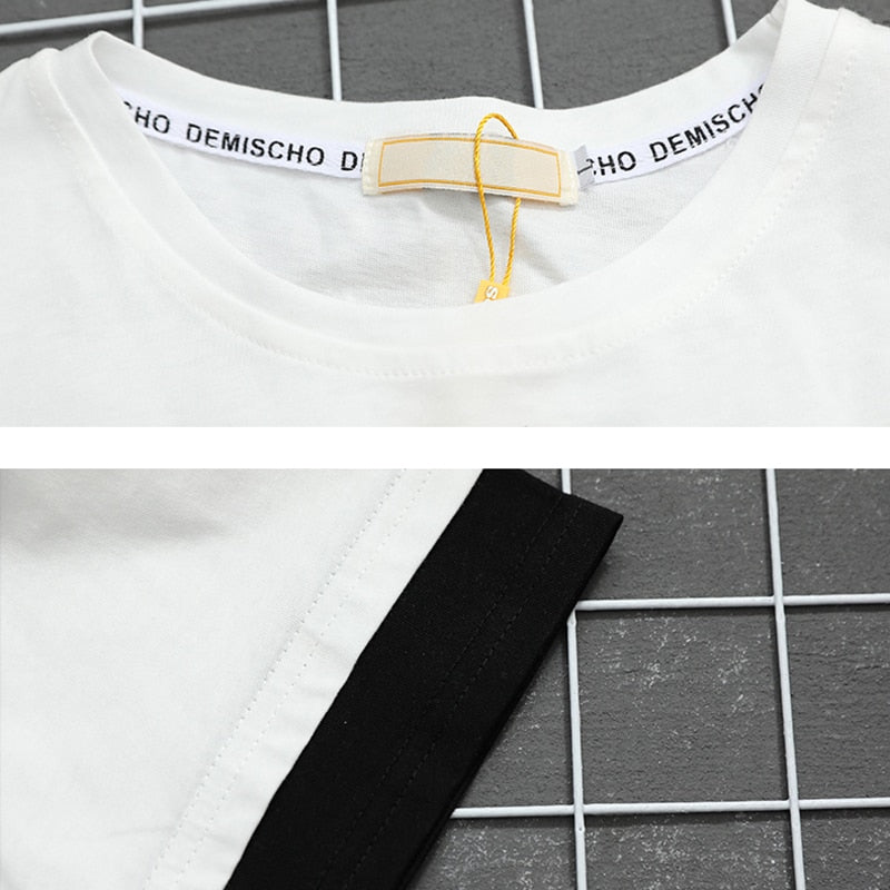 DEMISCHO Double Layered T-Shirt , - Streetwear T-Shirts - Slick Street