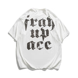 Frah Up Ace T-Shirt White, XS - Streetwear T-Shirts - Slick Street