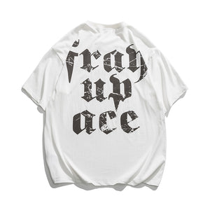 Frah Up Ace T-Shirt White, XS - Streetwear T-Shirts - Slick Street