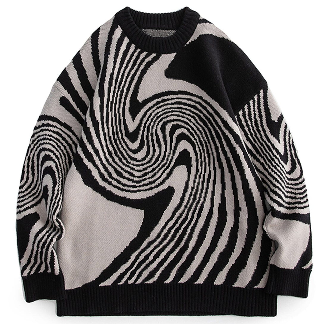 Whirlwind Sweater Black, XS - Streetwear Sweatshirt - Slick Street