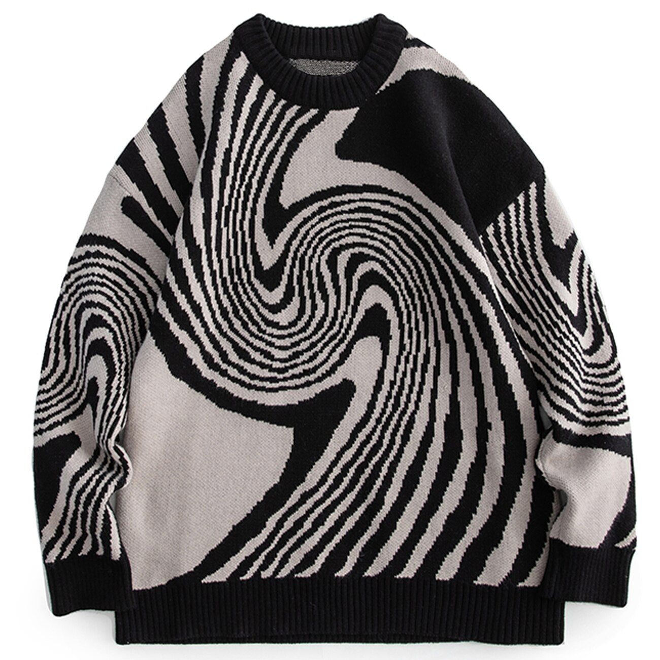 Whirlwind Sweater Black, XS - Streetwear Sweatshirts - Slick Street