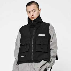 Black V1 Vest ,  - Streetwear Vest - Slick Street