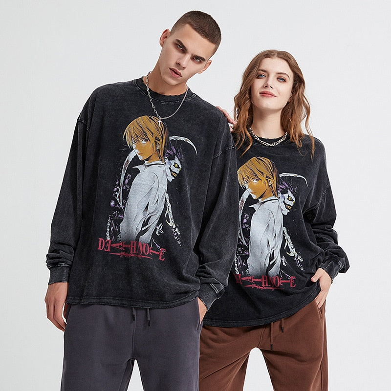 Death Note Anime Sweatshirt , - Streetwear Sweatshirts - Slick Street