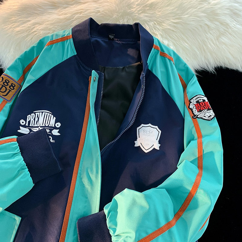 Premium MA1 Zipper Jacket Navy, XS - Streetwear Jacket - Slick Street