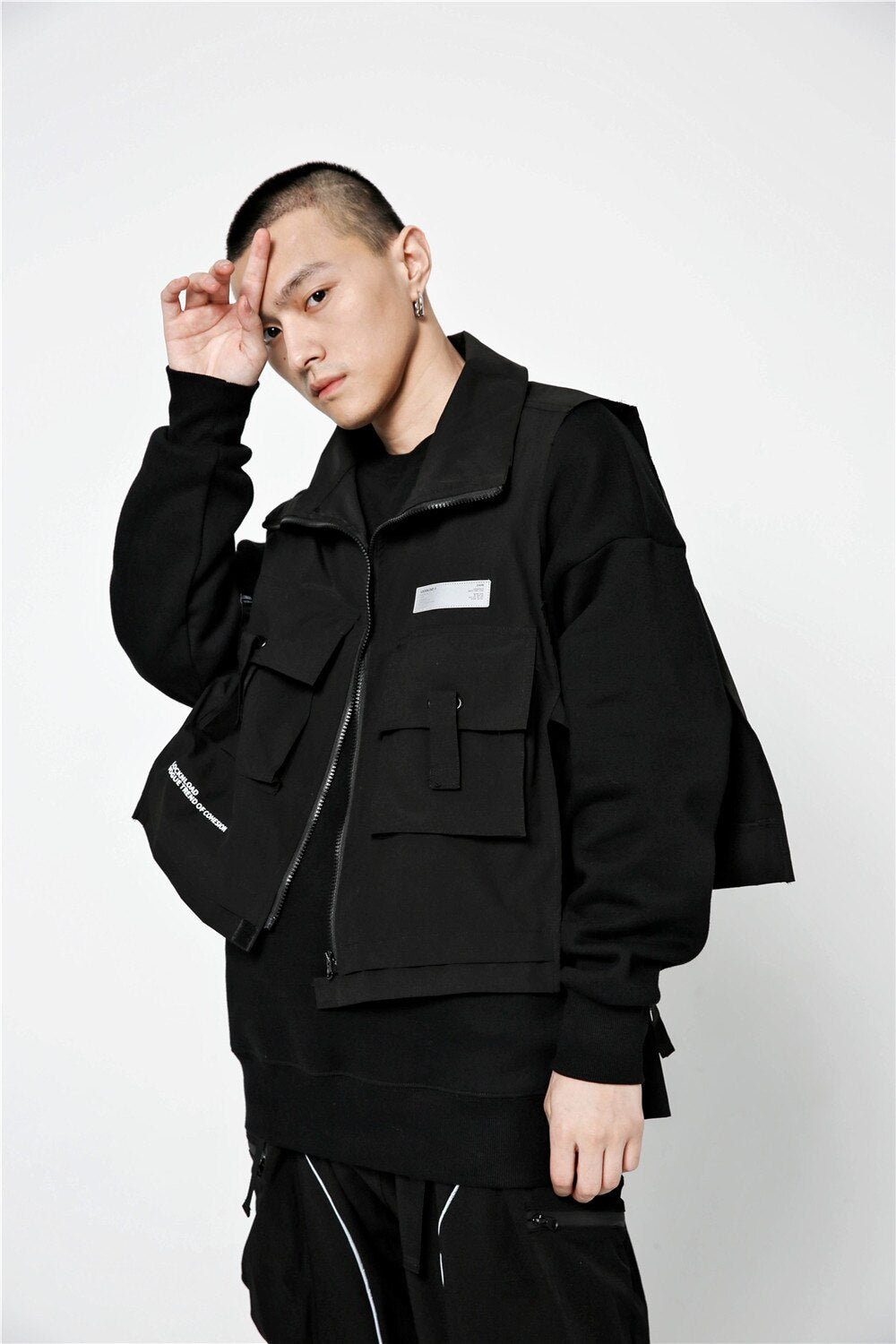 Black V1 Vest ,  - Streetwear Vest - Slick Street