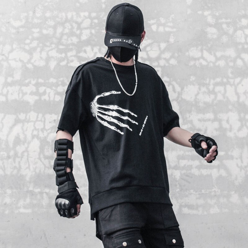 Skeleton Hand T-Shirt ,  - Streetwear Tee - Slick Street
