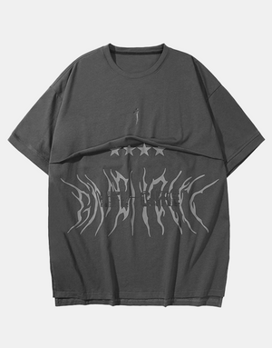 LIFE CURE T-Shirt Gray, XS - Streetwear T-Shirts - Slick Street