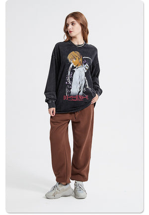 Death Note Anime Sweatshirt , - Streetwear Sweatshirts - Slick Street