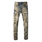 COBRA Snake Denim Jeans Sand, 28 - Streetwear Jeans - Slick Street