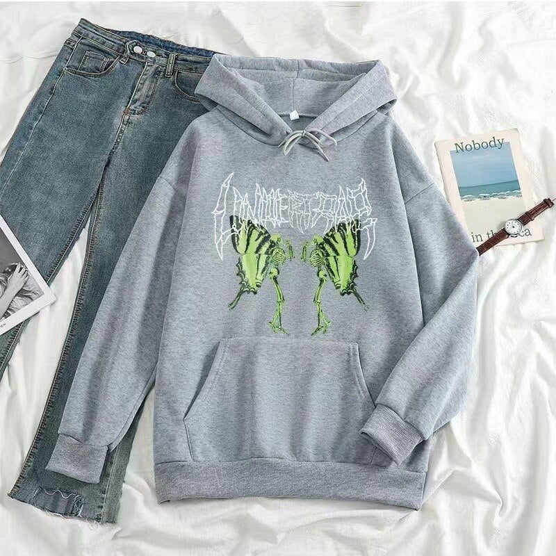 Monster X Hoodie Gray, XS - Streetwear Hoodie - Slick Street