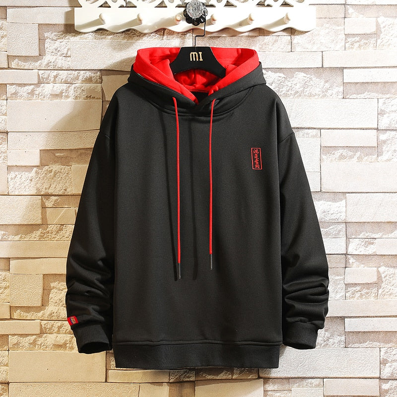 Elegance Two Color Hoodie With Rib Sleeves Black, XS - Streetwear Hoodie - Slick Street