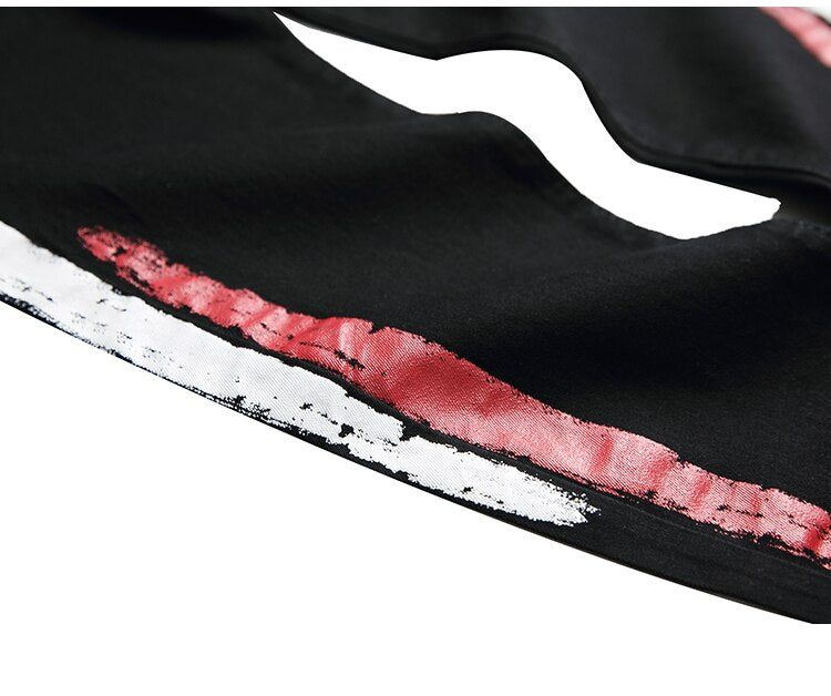 Two Stripes Color Line Jeans ,  - Streetwear Jeans - Slick Street