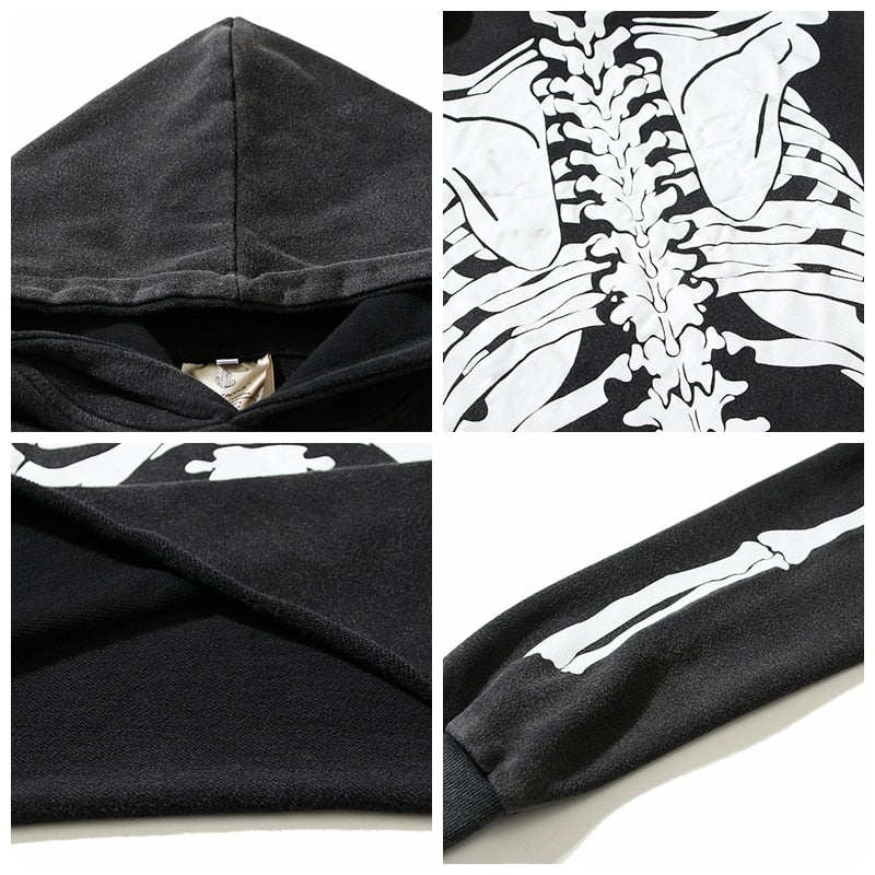 Saint Skeleton Hoodie ,  - Streetwear Hoodie - Slick Street