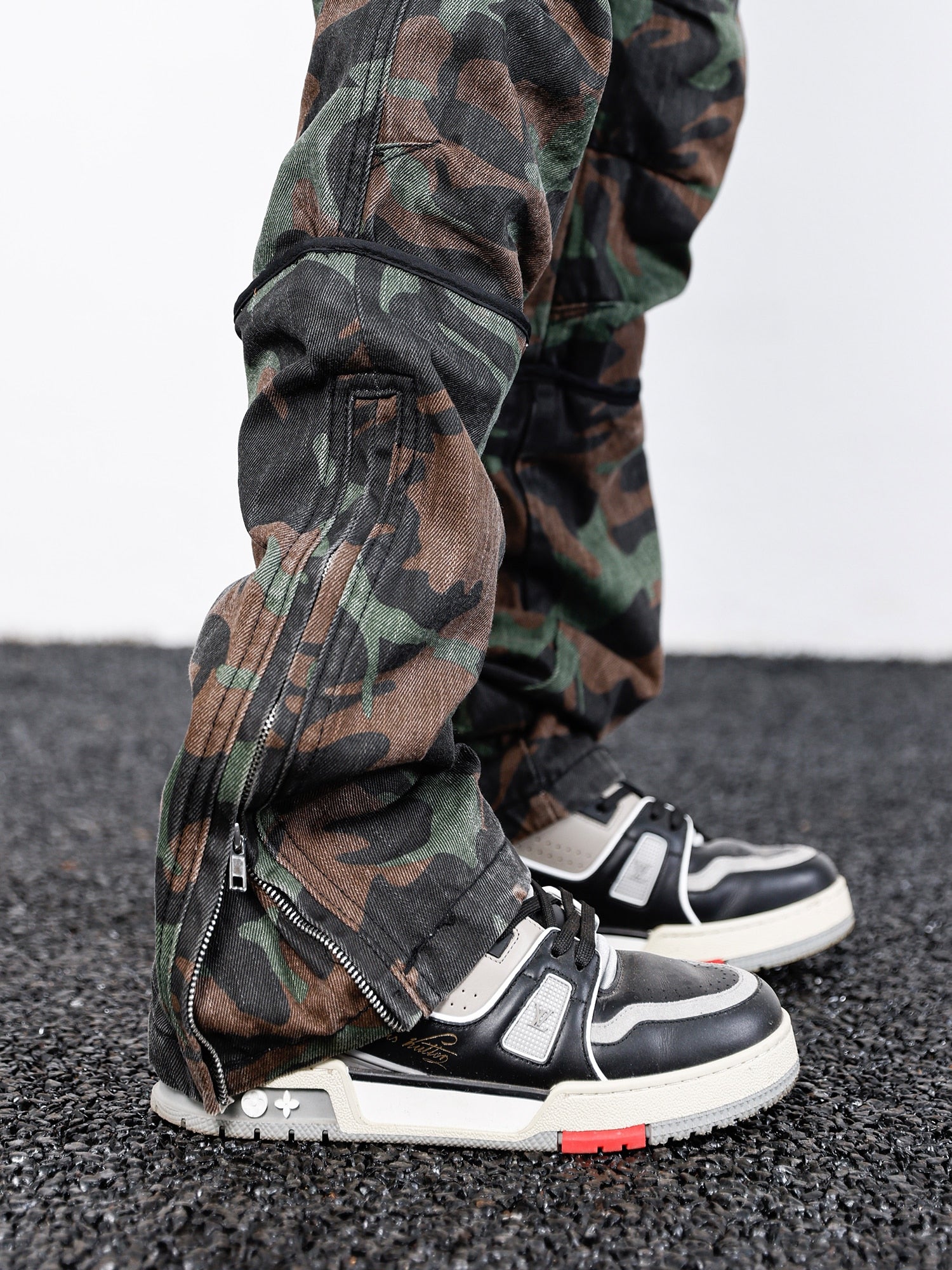 Camo R1 Full Length Pants ,  - Streetwear Pants - Slick Street